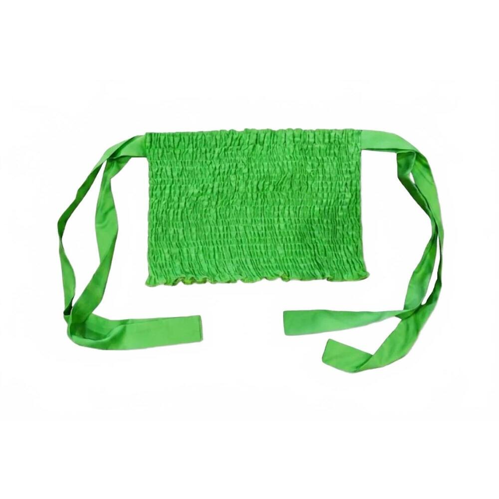 NEW THEME girl's smocked tube top in green
